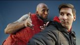 Kobe Bryant e Lionel Messi em um concurso fotográfico