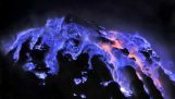 Vulcan de lavă albastru