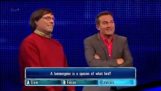 Scientist in a game show