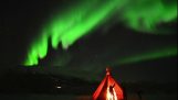 Aurora Boreal espetacular na Suécia