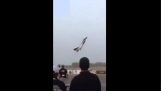 Incredible acrobatic with fighter aircraft