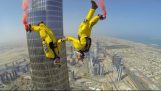Base Jump from the tallest building in the world