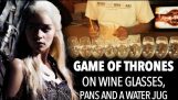 Game Of Thrones tema sang på vinglas, Pander og en vandkande