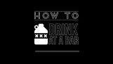 Jak pít – Tajemství dobré Bar etiketa