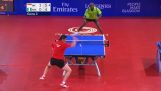 Great defense in ping-pong