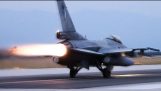 F-16 blokk 50 – Take-off med etterbrenner