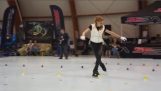 完璧なフリー スタイルのスケート