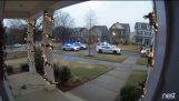 Policía persecución termina en accidente automovilístico en el barrio de Brightwalk de Charlotte