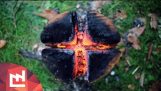 Projeto DIY : Faça um churrasco em um tronco (Método Sueco tocha)