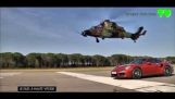 Porsche vs... hélicoptère – Qui va gagner;