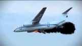 Conceito de avião – Evacuar os passageiros