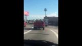 Horn wired to brake pedal prank in phoenix traffic