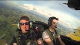 Aerobatic airplane ride with friends