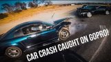 BIKERS HELP AT CARCRASH AND CATCH SUSPECT RUNNING AWAY!