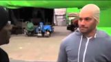 Paul Walker Pretends to be Vin Diesel on the Set of Fast & Furious