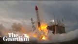 Японските ракета MOMO експлодира след тръгване