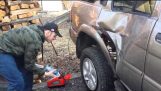 Redneck Reifen Montage Scheitern Kurzversion