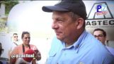 Ο πρόεδρος της Κόστα Ρίκα καταπίνει μια σφήκα