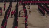 Королевская гвардия солдат обмороки во время церемонии