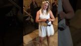 Bride and groom’s first dance turns into kickboxing fight