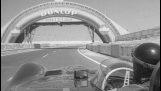 A tour of the Le Mans circuit in 1956 in an embedded camera