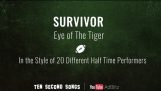 Sobrevivente – Olho do tigre | Dez segundos canções 20 estilo cobertura