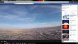 FAA Overtrædelse. FPV drone Pilot på kollisionskurs med flyselskab. Tæt på.