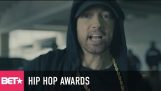Eminem BET Hip Hop Ödülleri Freestyle Cypher yılında Donald Trump Rips
