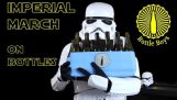 Four Storm Troopers Playing Imperial March on Bottles – Star Wars (Bottle Boys)
