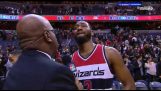 John Wall Cries after during Interview