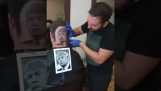 Donald Trump porträtt Hair Cut