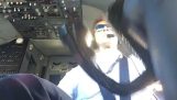 Προσγείωση αεροπλάνου με πλευρικούς ανέμους, από τη θέση του πιλότου