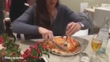 Manger des pizzas: femmes vs hommes
