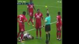 Red card by mistake