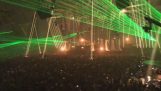 Spectacular show with lights and laser show
