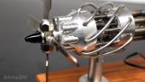 Egy 8-hengeres Stirling-motor