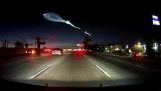 Il razzo SpaceX provoca pile-autostrada