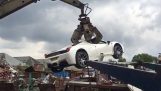 A destruição de uma Ferrari 458