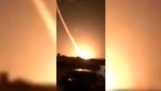 패트리어트 미사일 손상 땅에 떨어진다 (사우디 아라비아)