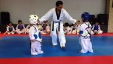 Taekwondo duel passionnant