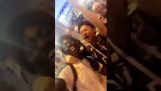Senegalu i japońskich fanów grupy śpiewające (World Cup 2018)