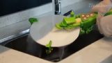 Automatische Bürste zum Waschen von Geschirr