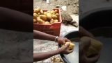 Πως να κόψεις γρήγορα τις πατάτες πριν τις τηγανίσεις