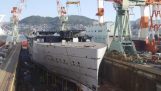 Byggandet av ett kryssningsfartyg i timelapse