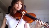 Κατέγραψε την πρόοδό της, μαθαίνοντας βιολί σε δύο χρόνια