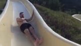 Accident on the waterslide