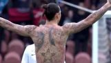 글로벌 기아를 상대로 Zlatan 비치의 문신