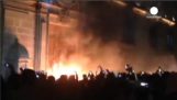 Cetăţenilor în Mexic se pune foc la Palatul Prezidenţial