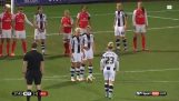 Lyse køre foul i fodbold match kvinde