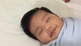 Hvordan hvile en baby på 40 sekunder